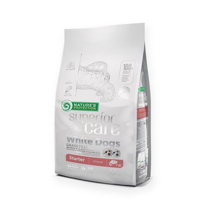 Nature's Protection White Dog pienso sin cereales salmón cachorros