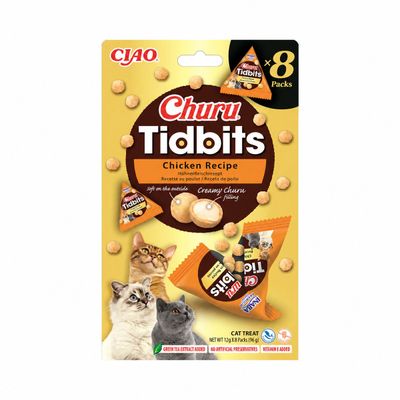 Inaba Churu Tidbits Pollo Bocaditos Rellenos para gatos