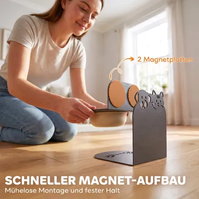 PawHut Erhöhter Futternapf