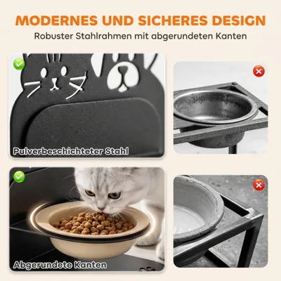 PawHut Erhöhter Futternapf