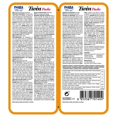 Inaba Churu Twin Packs Pollo con Verduras y Ternera para perros
