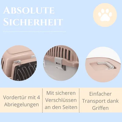 GarPet Transportbox Hunde Katzen Kaninchen Hundebox Katzenbox