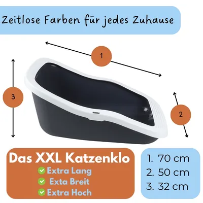 GarPet Katzenklo offen Katzentoilette hoher Rand