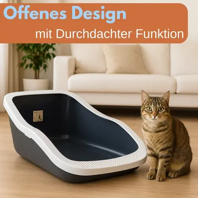 GarPet Katzenklo offen Katzentoilette hoher Rand GarPet Katzenklo offen Katzentoilette hoher Rand