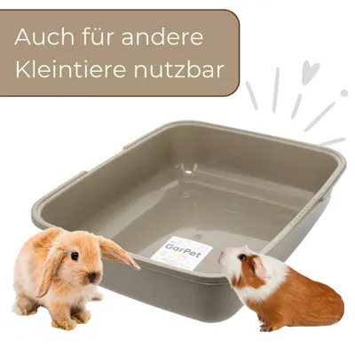 GarPet Katzenklo ohne Deckel Katzentoilette Offen Eckig Katzen Klo GarPet Katzenklo ohne Deckel Katzentoilette Offen Eckig Katzen Klo