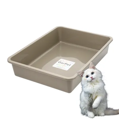GarPet Katzenklo ohne Deckel Katzentoilette Offen Eckig Katzen Klo