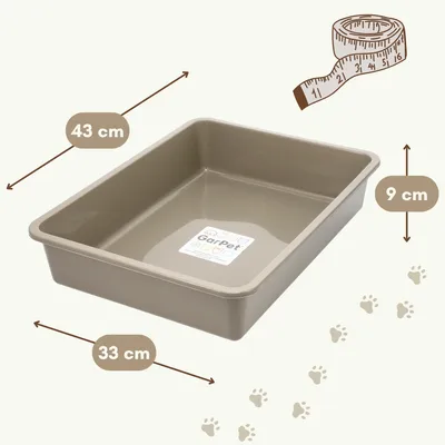 GarPet Katzenklo ohne Deckel Katzentoilette Offen Eckig Katzen Klo GarPet Katzenklo ohne Deckel Katzentoilette Offen Eckig Katzen Klo