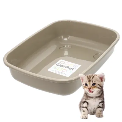 GarPet Katzenklo ohne Deckel Katzentoilette Offen Eckig Katzen Klo GarPet Katzenklo ohne Deckel Katzentoilette Offen Eckig Katzen Klo