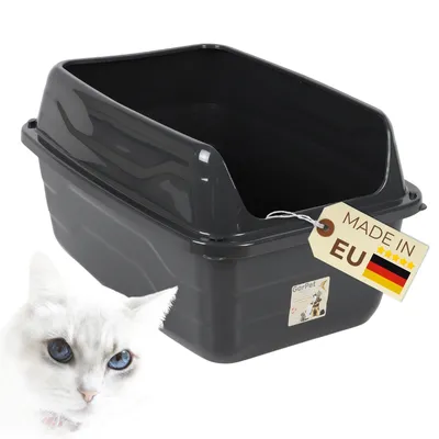 GarPet offene Katzentoilette mit hohem Rand Katzenklo offen