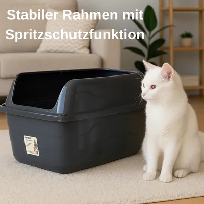 GarPet offene Katzentoilette mit hohem Rand Katzenklo offen