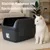 GarPet offene Katzentoilette mit hohem Rand Katzenklo offen GarPet offene Katzentoilette mit hohem Rand Katzenklo offen