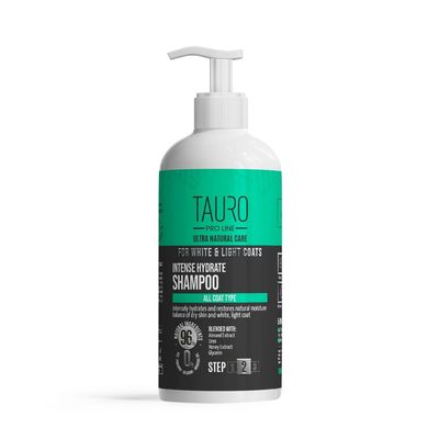 Tauro Pro Line champú hidratante pelo blanco para perros y gatos