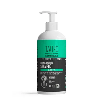 Tauro Pro Line champú hidratante pelo blanco para perros y gatos Tauro Pro Line champú hidratante pelo blanco para perros y gatos