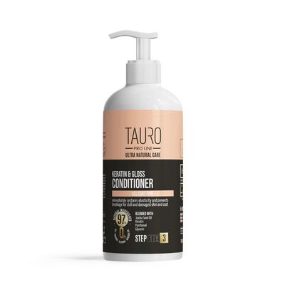 Tauro Pro Line acondicionador queratina y brillo para perros y gatos