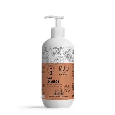 Tauro Pro Line champú hidratante 5 en 1 para perros y gatos Tauro Pro Line champú hidratante 5 en 1 para perros y gatos