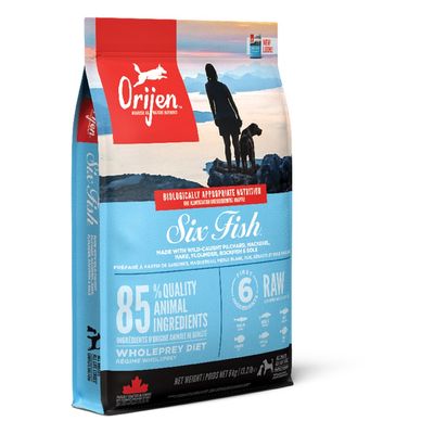 Orijen Six Fish pienso sin cereales de pescado para perros